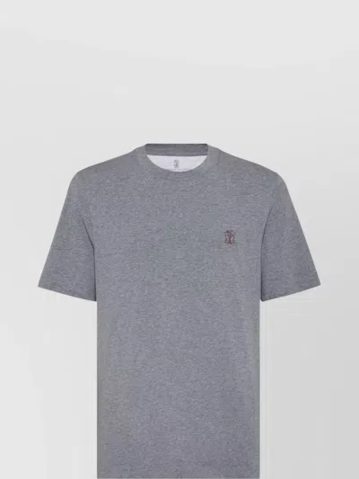 Brunello Cucinelli Men Logo Cotton T-shirt