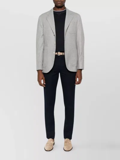 Brunello Cucinelli Slim Fit Crew-neck T-shirt In Lightweight Cotton Jersey In Black