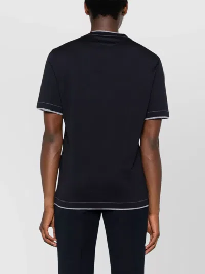 Brunello Cucinelli Slim Fit Crew-neck T-shirt In Lightweight Cotton Jersey In Black