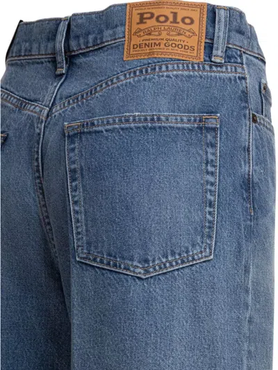 Polo Ralph Lauren Trousers Denim Belt Loops In Blue