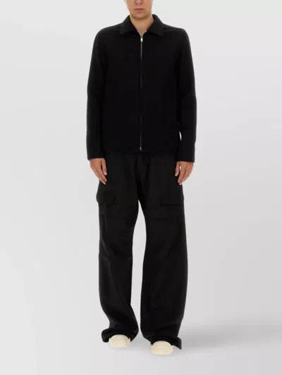 Rick Owens Stefan Wide-leg Grain De Poudre Wool Trousers