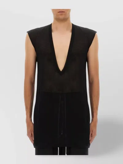 Rick Owens T-shirt Dylan In Black