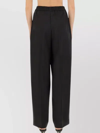 Fabiana Filippi Long Wide Leg Trousers In Black