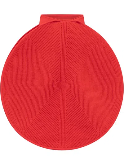 Victoria Beckham Circle Panel Mini Skirt In Red
