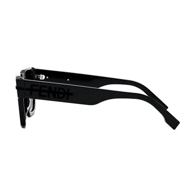 Fendi Womens Black Fe40078i Irregular-frame Acetate Sunglasses In Black