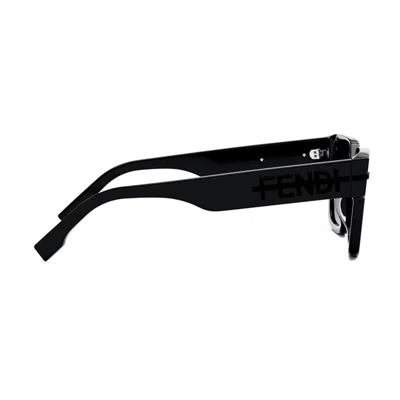 Fendi Womens Black Fe40078i Irregular-frame Acetate Sunglasses In Black