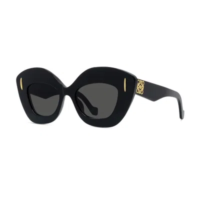 Loewe Womens Black G736sunx02 Retro-screen Acetate Sunglasses In Black