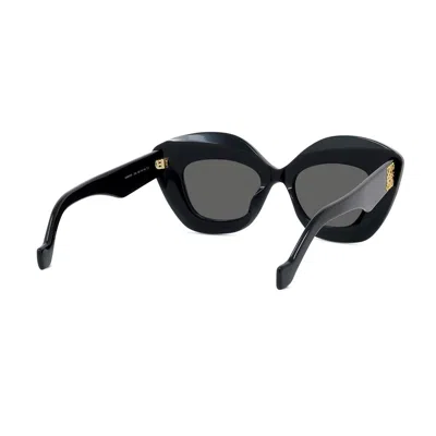 Loewe Womens Black G736sunx02 Retro-screen Acetate Sunglasses In Black