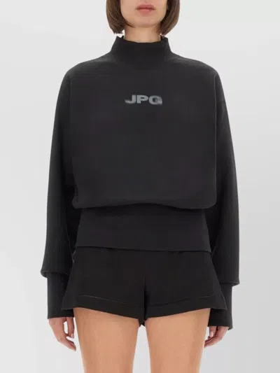 Jean Paul Gaultier Knitwear With Long Sleeves And Mock Neck In Black