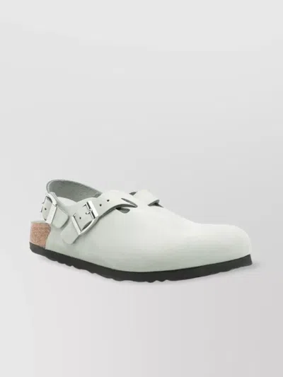 Birkenstock 'tokio' Light Blue Mules With Buckles On The Front And Back In Multi