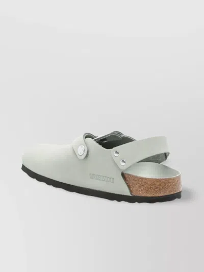 Birkenstock 'tokio' Light Blue Mules With Buckles On The Front And Back In Multi