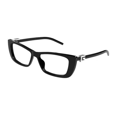 Gucci Geometrically Framed Flat Mirror In Black