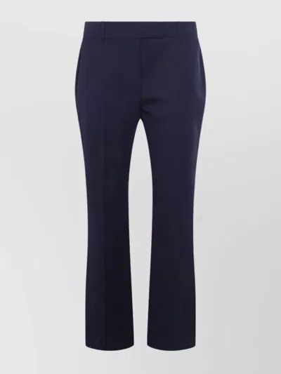 Alexander Mcqueen Trousers Back Side Pockets In Blue