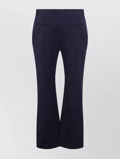 Alexander Mcqueen Trousers Back Side Pockets In Blue