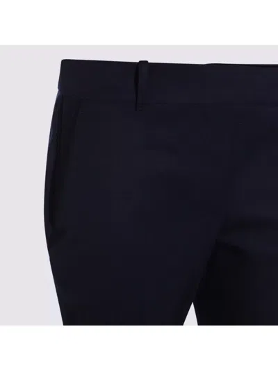 Alexander Mcqueen Trousers Back Side Pockets In Blue