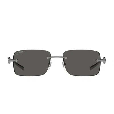 Gucci Gg1703s Linea Horsebit Sunglasses In Green