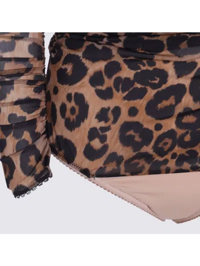 Blumarine Sleeved Animal Print Top In Animal Print