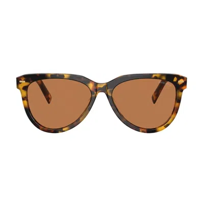 Miu Miu Women's Miu Mu 12zs Vau01t Sunglasses In Brown