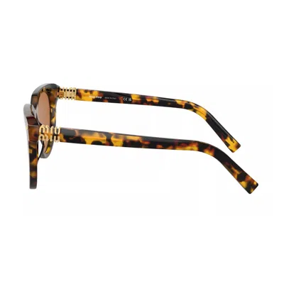 Miu Miu Women's Miu Mu 12zs Vau01t Sunglasses In Brown