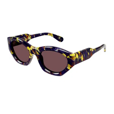 Chloé Ch0220s Linea Gayia 007 Violet Sunglasses In Multi
