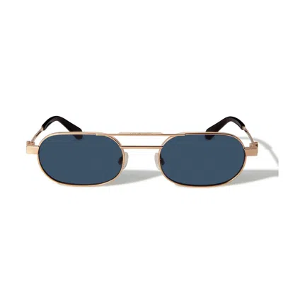Off-white Gold Dark Grey Metal Sunglasses