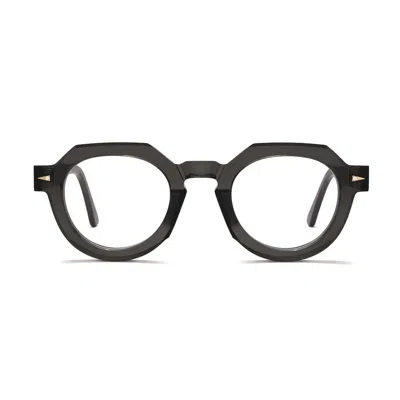Ahlem Petits Champ Foglight Grigio Scuro Trasparente Glasses In Black