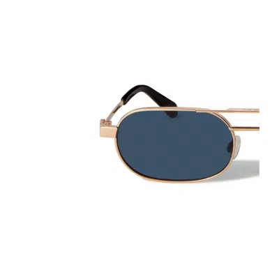 Off-white Gold Dark Grey Metal Sunglasses