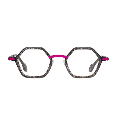Matttew Hachi 108 Rosso/fucsia / Blu Glasses In Gray