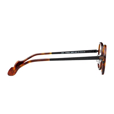 Matttew Hachi 6 Tartarugato/marrone Nero Satinato Glasses In Brown