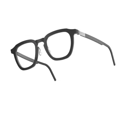 Lindberg Acetanium 1263 Ag44 Nero Matte Glasses In Black