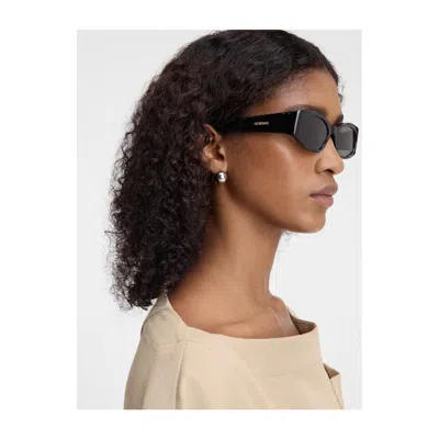 Jacquemus Les Lunettes Jac4 Ovalo Linea Les Sculptures C9 T-shell Sunglasses In Brown