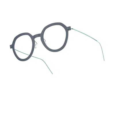 Lindberg N.o.w. 6640 D18 P85 804 Blu Satinato Turchese Glasses In Blue