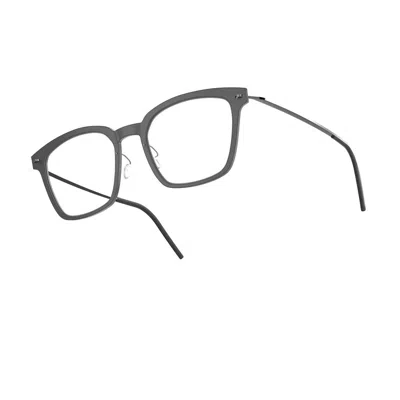 Lindberg N.o.w. 6645 D16/p10/802 Nero Satinato Grigio Chiaro Glasses In Gray