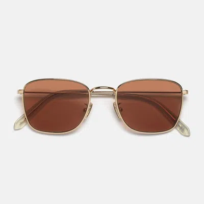 Retrosuperfuture Strand 2.0 Bordeaux Bordeaux Gold Sunglasses