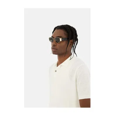 Retrosuperfuture X Black Black Gold Sunglasses