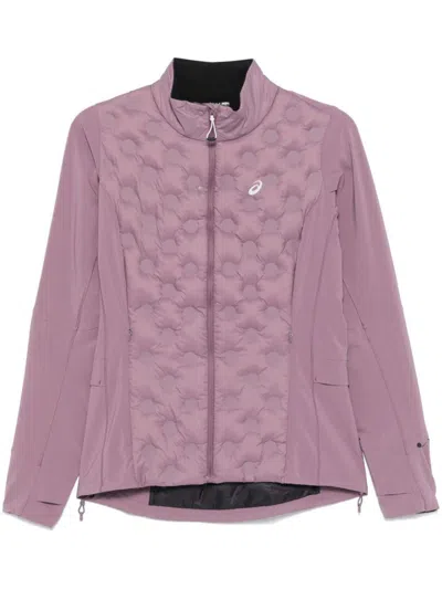 Asics Road Winter Jacket Clothing In Purple