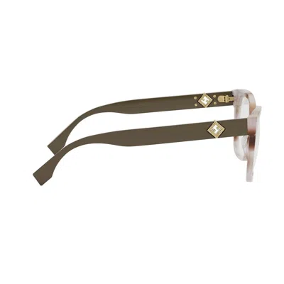 Fendi Fe50117i Ff Diamonds 055 Rosa Marrone Glasses In Brown
