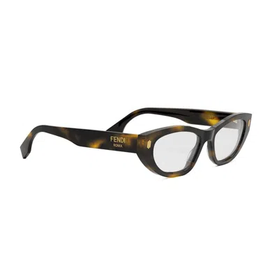 Fendi Roma Eyeglasses In Brown