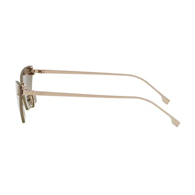 Fendi First Crystal Sunglasses In Gold