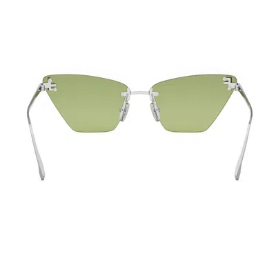 Fendi First Crystal Sunglasses In Green