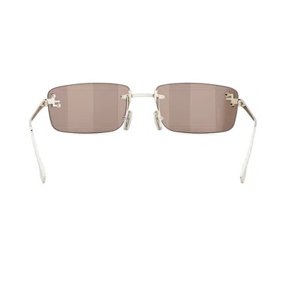 Fendi First Crystalized Logo Sunglasses In Gold
