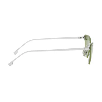 Fendi First Crystal Sunglasses In Green
