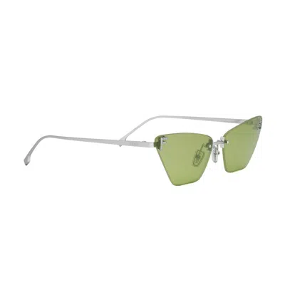 Fendi First Crystal Sunglasses In Green