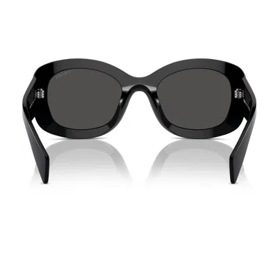 Prada Womens Black Pr A13s Butterfly-frame Acetate Sunglasses In Black