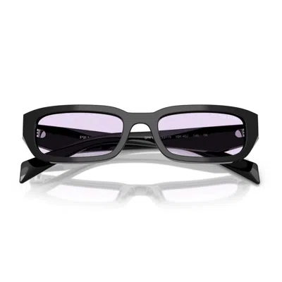 Prada Pr B06sf Rectangular Sunglasses In Black