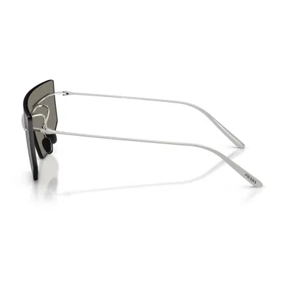 Prada Shield Sunglasses In Silver