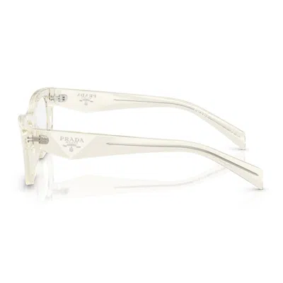 Prada Pr B01v 19x1o1 Trasparente Giallo Chiaro Glasses In Transparent