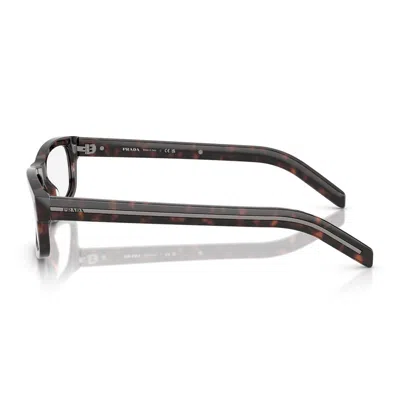 Prada Pr B02v 17n1o1 Root Havana Glasses In Gray