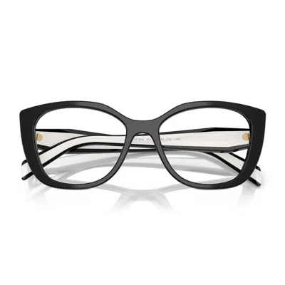 Prada Pr B04v 16k1o1 Nero Bianco Glasses In Black