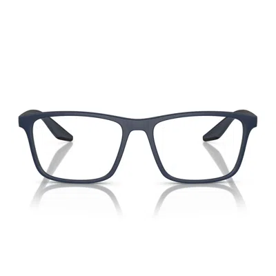 Prada Linea Rossa Ps 01qv Tfy1o1 Gomma Blu Glasses In Gray